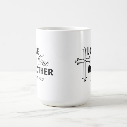 Liebe eine andere Cross-Coffee-Tasse Kaffeetasse (Mittel)