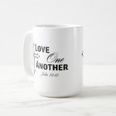 Liebe eine andere Cross-Coffee-Tasse Kaffeetasse (Vorderseite Links)