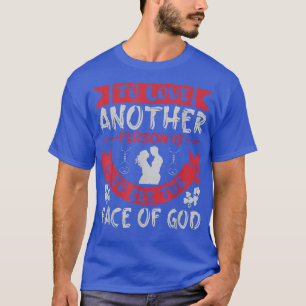 Liebe eine andere Person ist, das Gesicht Gottes z T-Shirt