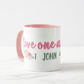 Liebe Eine andere Schrift // Bibelverse Tasse (Vorderseite Links)