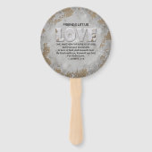 Liebe Eine andere Schrift Verse 1 John 4:7-8 Fächer (Vorderseite)