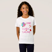 Liebe Eine kleine Dame bug Niedliche Kinder T-Shirt (Vorne ganz)