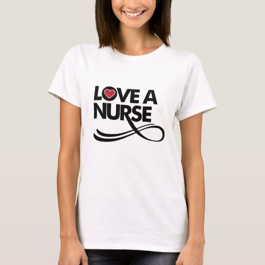 Liebe eine Krankenschwester T-Shirt (Vorderseite)