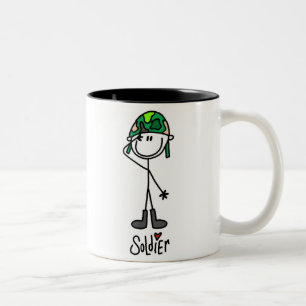 Liebe eine Soldat-Tasse Zweifarbige Tasse