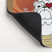 Liebe eine Stier-Rettung Mousepad (Ecke)