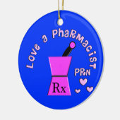 Liebe eine Weihnachtsverzierung des Apotheker-PRN Keramikornament (Links)