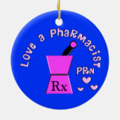 Liebe eine Weihnachtsverzierung des Apotheker-PRN Keramikornament (Hinten)