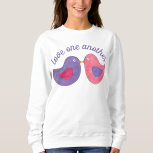 Liebe Eine weitere rosa Lila Taube Sweatshirt