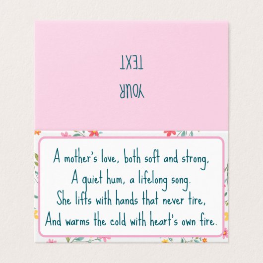 Liebe einer Mutter (Außenseite Aufgefaltet)