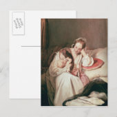Liebe einer Mutter, 1839 Postkarte (Vorne/Hinten)