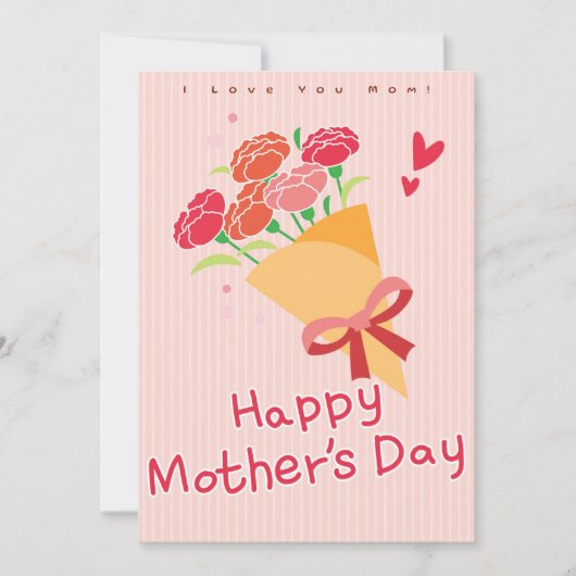 Liebe einer Mutter - Elegante Muttertagskarte Feiertagskarte (Vorderseite)