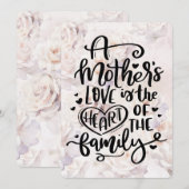 Liebe einer Mutter Feiertagskarte (Vorne/Hinten)