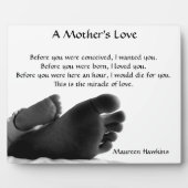 Liebe einer Mutter Fotoplatte (Vorderseite)