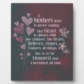 Liebe einer Mutter Fotoplatte (Vorderseite)