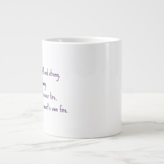 Liebe einer Mutter Jumbo-Tasse (Vorderseite)