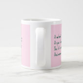 Liebe einer Mutter Jumbo-Tasse (Rückseite)