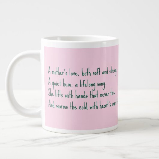 Liebe einer Mutter Jumbo-Tasse (Links)