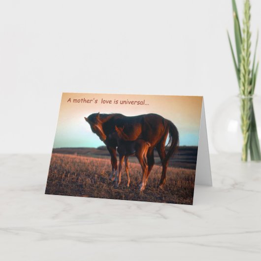 Liebe einer Mutter Karte (Vorderseite)