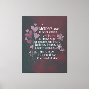 Liebe einer Mutter Leinwanddruck