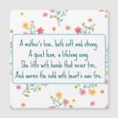 Liebe einer Mutter Magnetkarte (Vorderseite)