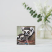 **"Liebe einer Mutter: Mama und Baby Lemur Cuddlin Begleitkarte (Stehend Vorderseite)