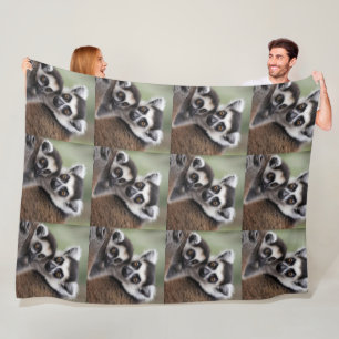 **"Liebe einer Mutter: Mama und Baby Lemur Cuddlin Fleecedecke