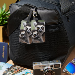 **"Liebe einer Mutter: Mama und Baby Lemur Cuddlin Gepäckanhänger