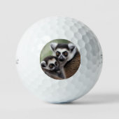**"Liebe einer Mutter: Mama und Baby Lemur Cuddlin Golfball (Vorderseite)