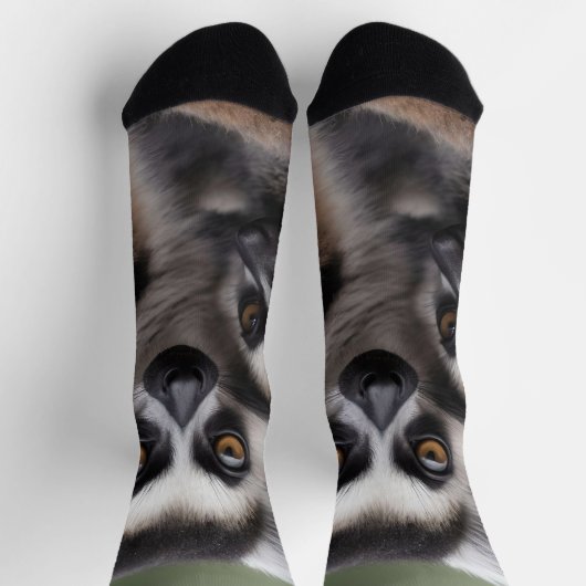 **"Liebe einer Mutter: Mama und Baby Lemur Cuddlin Socken (Oben)