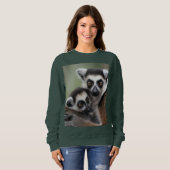 **"Liebe einer Mutter: Mama und Baby Lemur Cuddlin Sweatshirt (Vorne ganz)