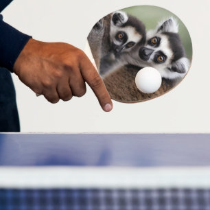 **"Liebe einer Mutter: Mama und Baby Lemur Cuddlin Tischtennis Schläger