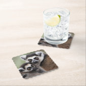**"Liebe einer Mutter: Mama und Baby Lemur Cuddlin Untersetzer (Vor Ort)