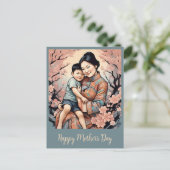 " LIEBE EINER MUTTER " POSTKARTE (Stehend Vorderseite)