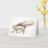 "Liebe einer Mutter" Schlafmare und Foal Gruß Karte (Gelbe Blume)