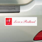 Liebe einer Rotkopfhalde Autoaufkleber (Auf Auto)