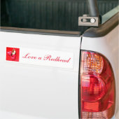 Liebe einer Rotkopfhalde Autoaufkleber (Auf Lkw)