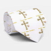 Liebe eines anderen Goldkreuzes Krawatte (Gerollt)