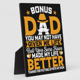 Liebe eines Bonus Vaters - bedingungslos und wahr Fotoplatte