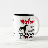 Liebe eines Boxer Hundes - Phantastischer Boxerhun Zweifarbige Tasse (VorderseiteRechts)