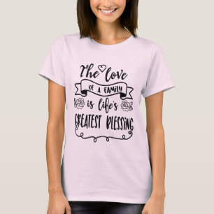 Liebe eines Familiensegments Wortart T - Shirt