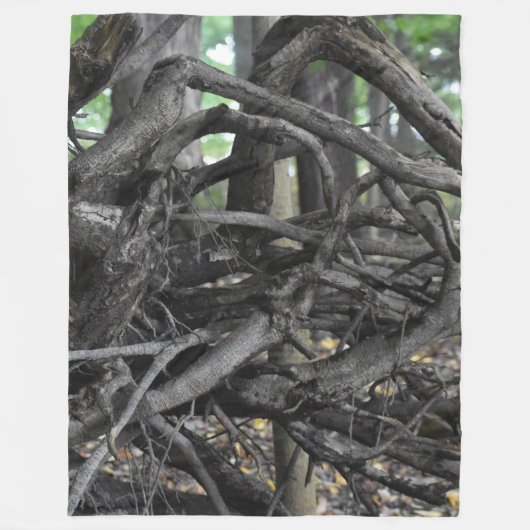 Liebe eines gefallenen Baumes Fleecedecke (Vorderseite)