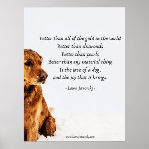Liebe eines Hundes durch Laura Jaworski Poster