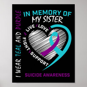 Liebe eines im Gedächtnis der Schwester Suizidgeda Poster
