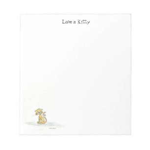 Liebe eines Kitty Notepad Notizblock