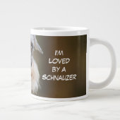 Liebe eines Miniaturschnauzer Jumbo-Tasse (Rechts)