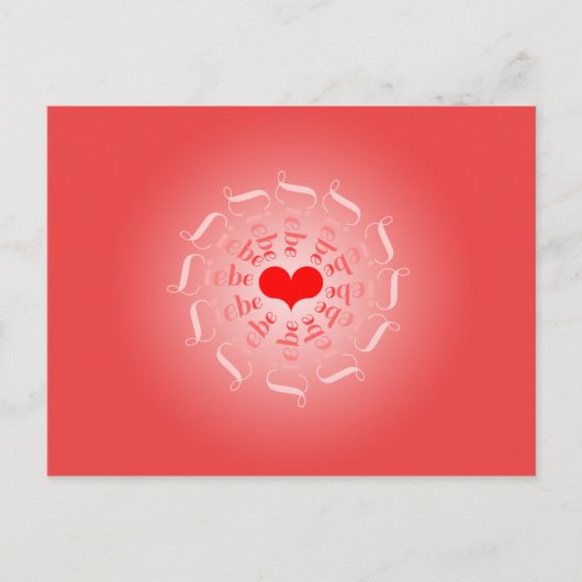 Liebe, einfach nur pure Liebe! Postkarte (Vorderseite)