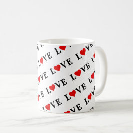LIEBE Einfaches Minimalistisches Elegant Kaffeetasse