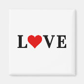 LIEBE Einfaches Minimalistisches Elegant Magnet (Vorne)