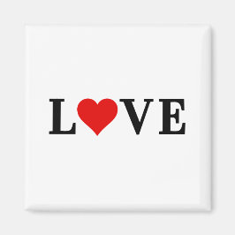 LIEBE Einfaches Minimalistisches Elegant Magnet
