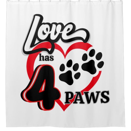 Liebe einfügen duschvorhang (Vorderseite)